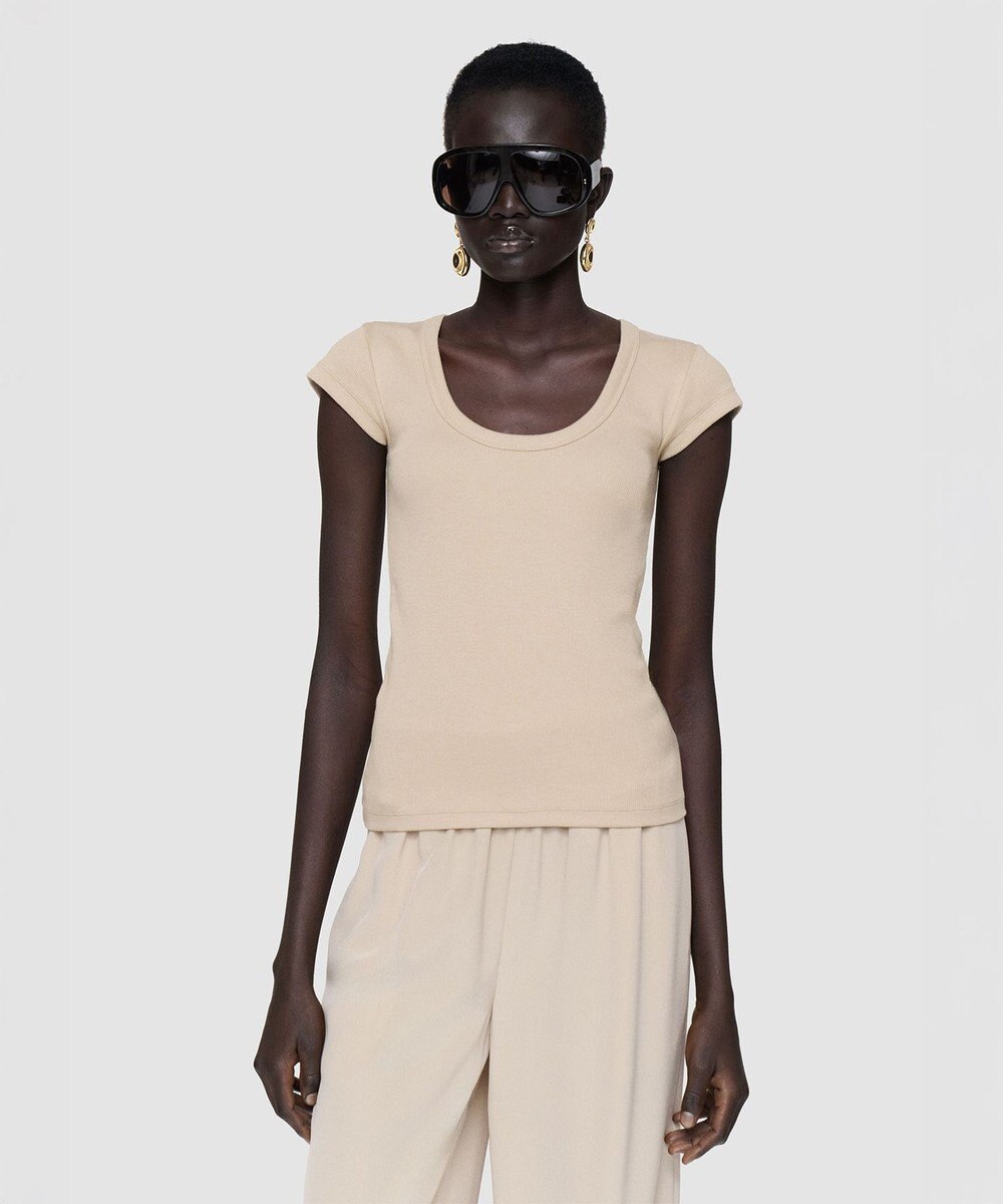 JOSEPH コットンリブ　トップ 