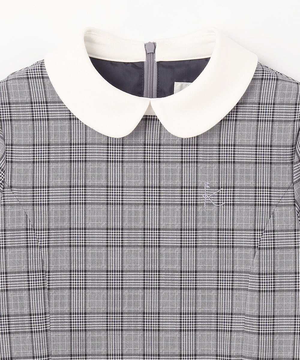 組曲 KIDS 【150-170㎝】グレンチェック ワンピース 