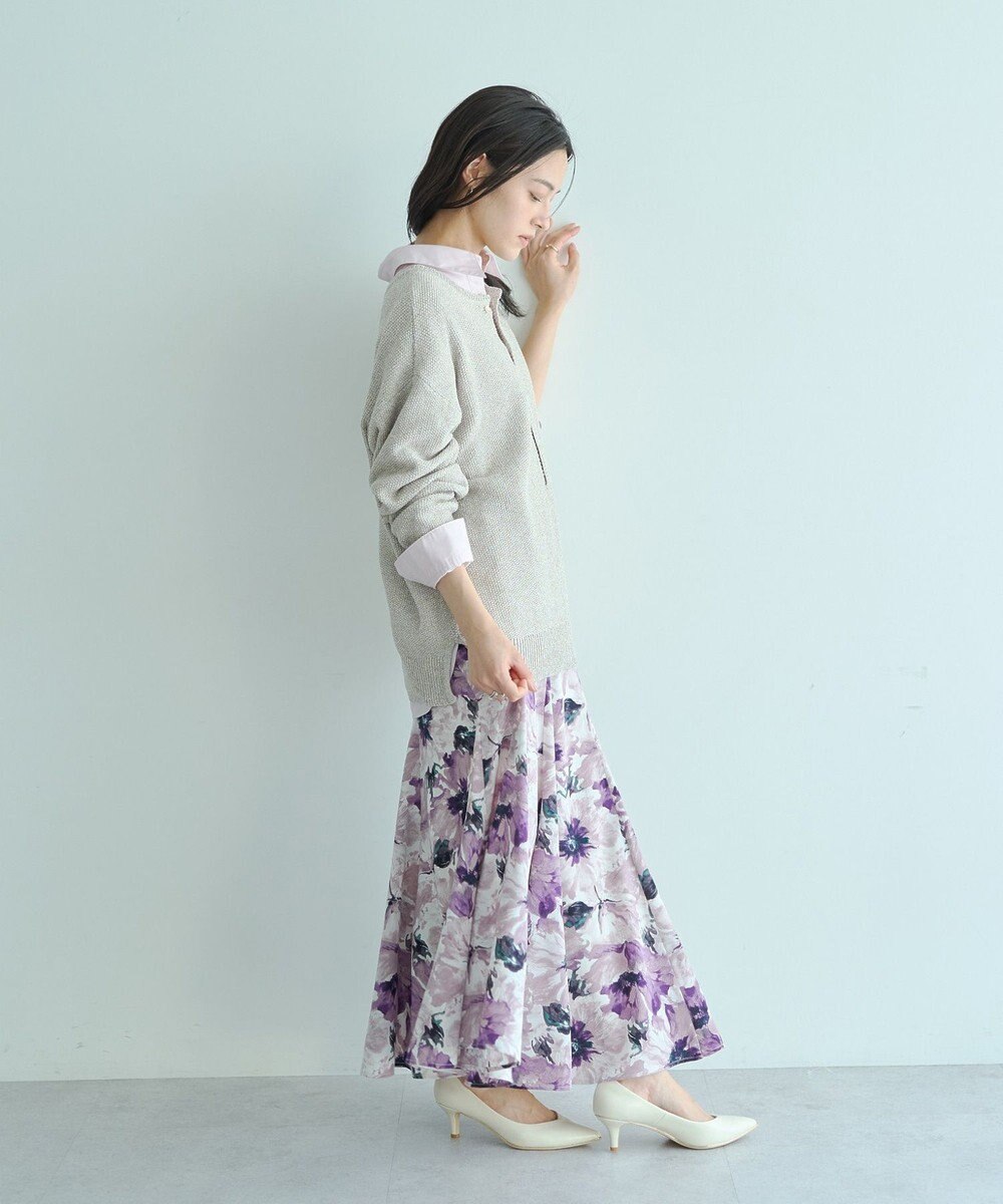 YECCA VECCA 2wayヘンリーネックルーズニット 