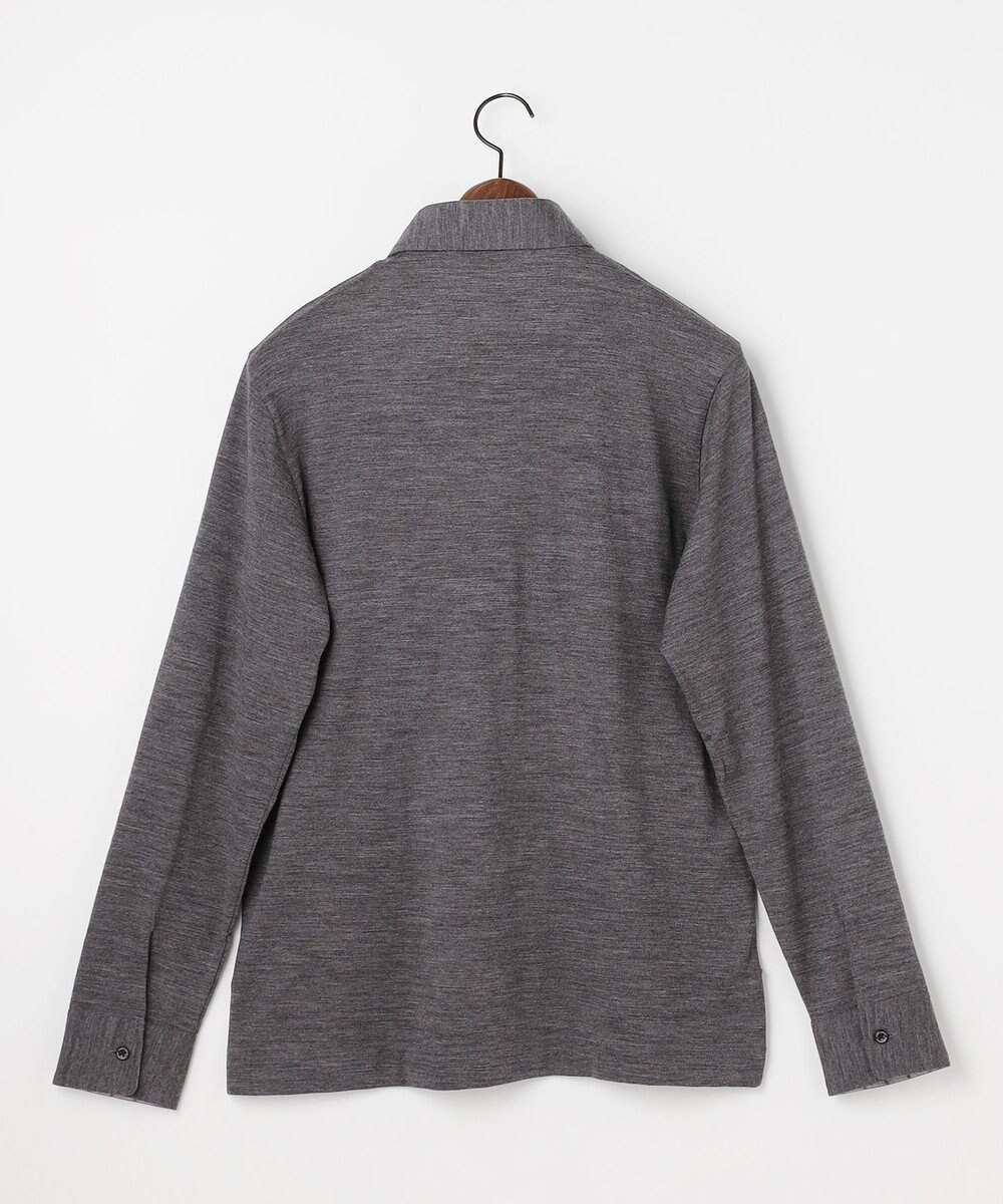 JOSEPH ABBOUD 【ふっくらあたたかウール100％】ウールダディポロシャツ 