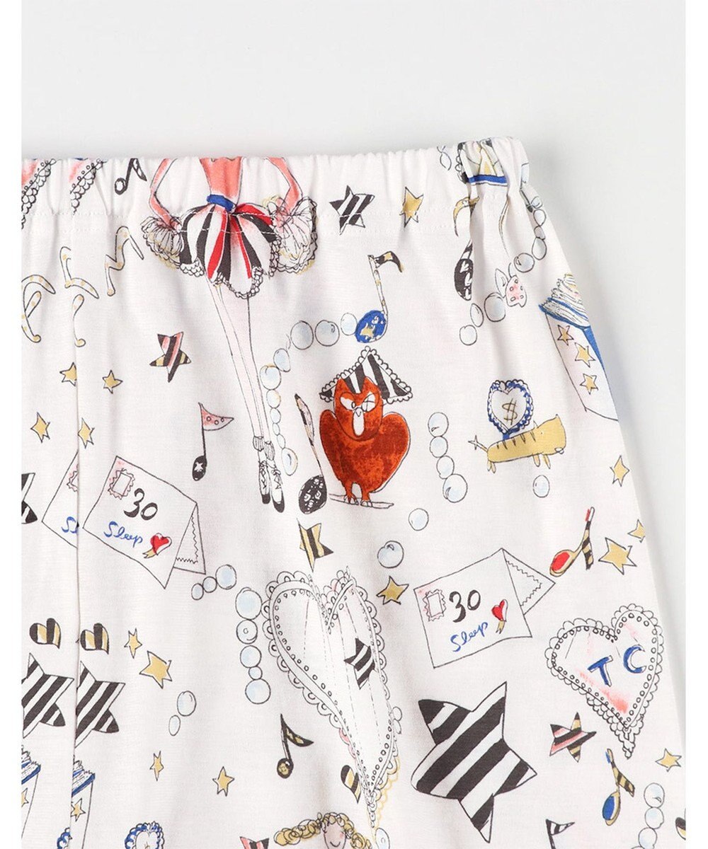tsumori chisato SLEEP ツモリチサト パジャマ 綿100%(本体) 天竺素材 4分袖 6分丈 レディース UDT122 /ワコール 