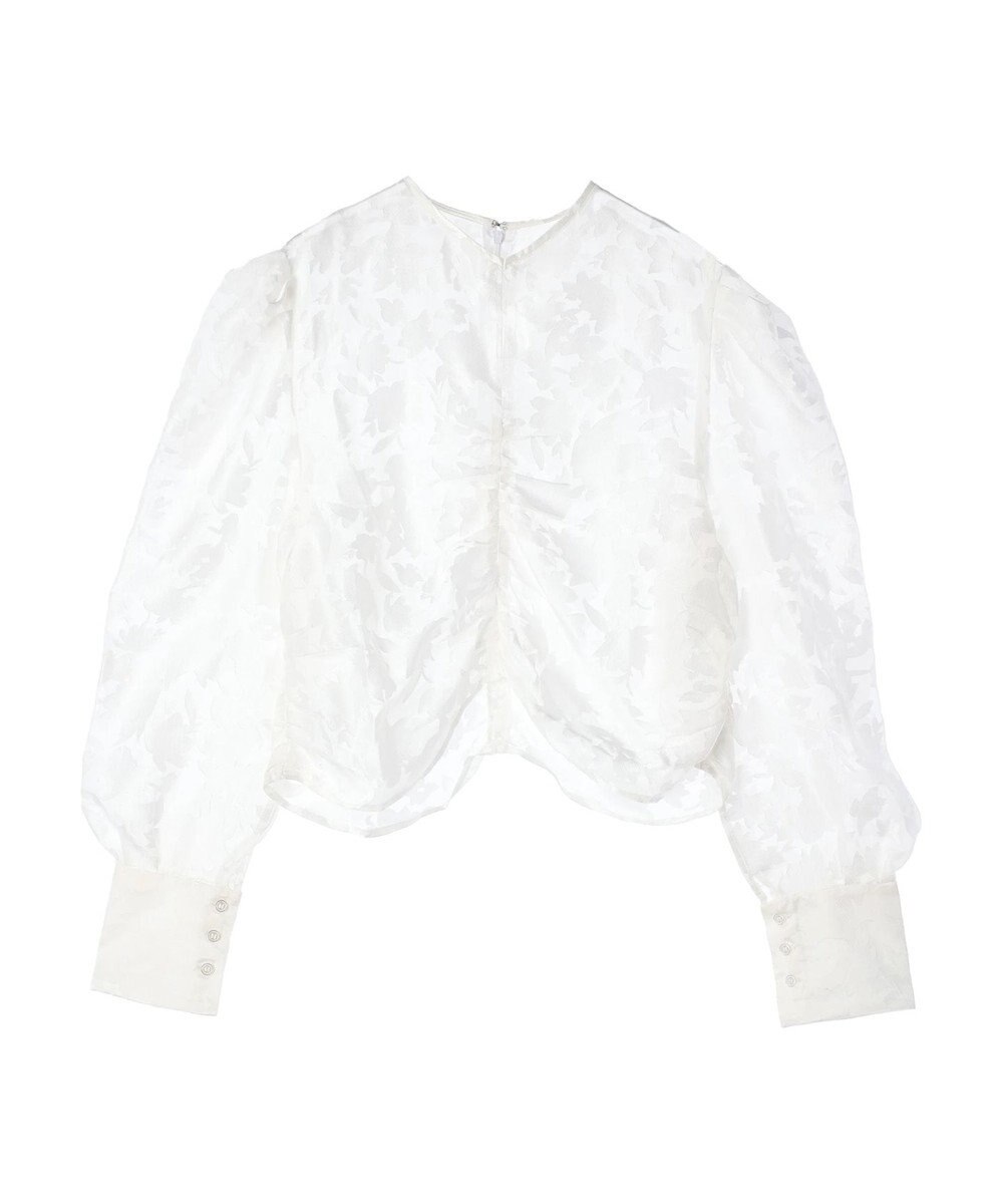 Green Parks AnriettMusee 花柄オパールシャーリングブラウス 