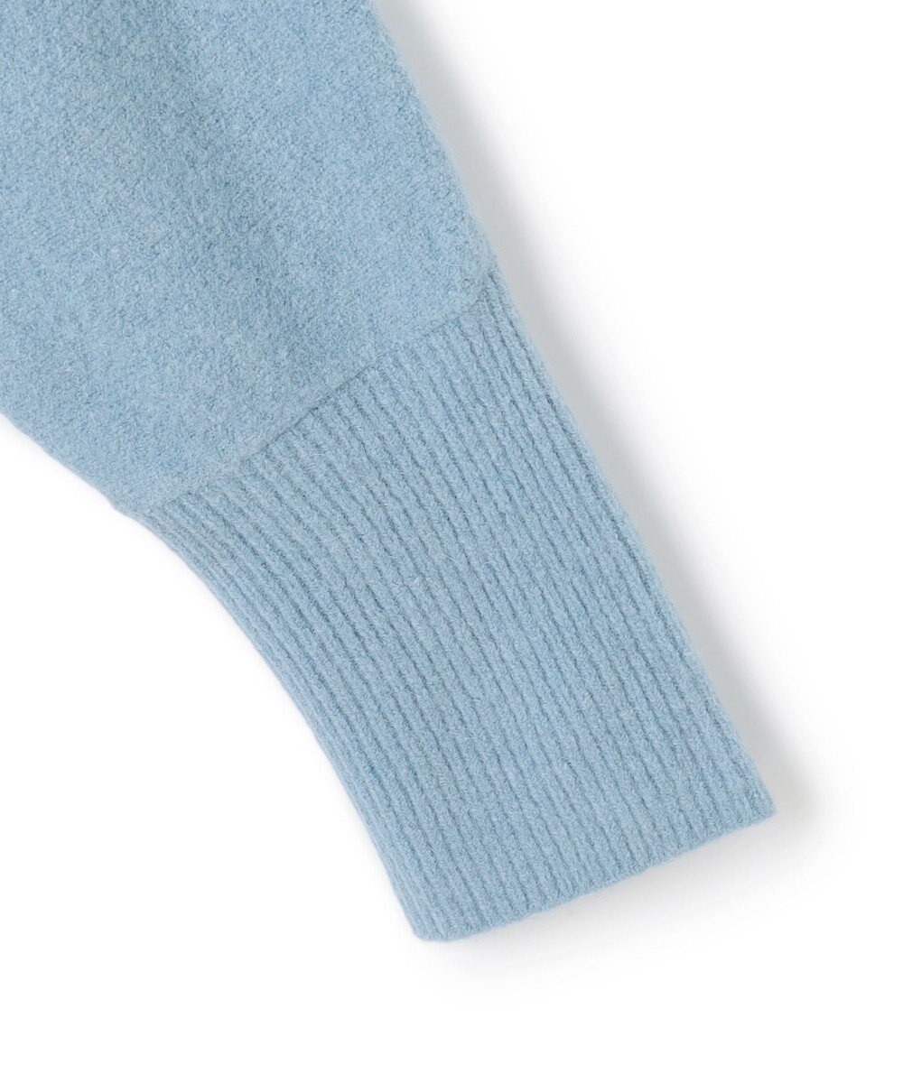 UNFILO 【前後着用 可能】ふわふわニット 2WAY パールボタンカーディガン 