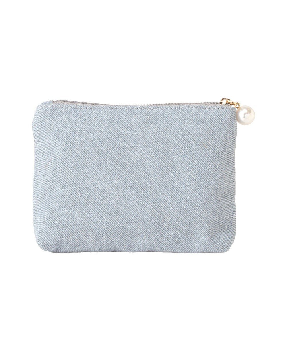 Maison de FLEUR ラインストーンデニムポーチ 