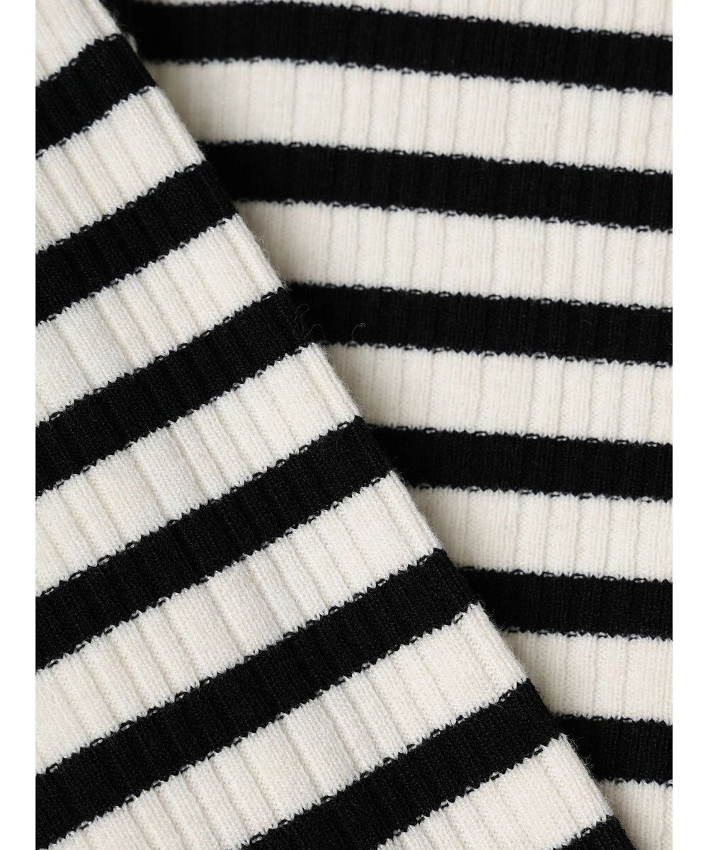 Green Parks ボーダーアソートモックネックニットプルオーバー 