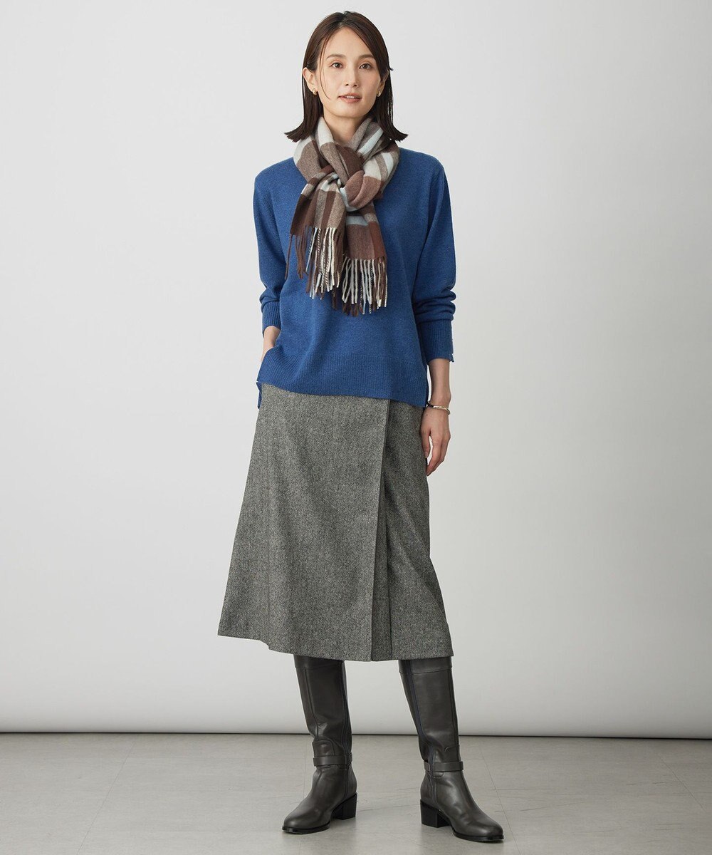 J.PRESS LADIES カシミヤチェック マフラー 