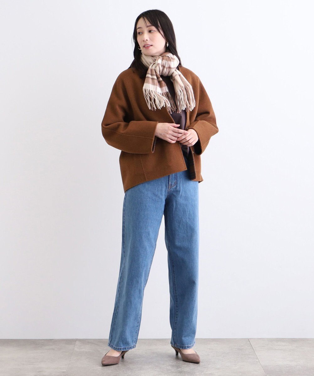 MOONBAT WEB限定【洗える】ミエル (miel) カシミヤ100％ チェックストール 