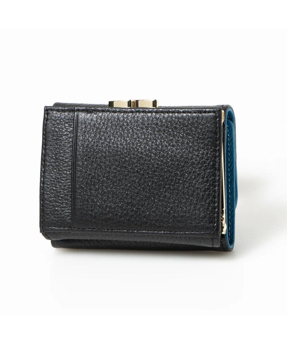 UNBILLION perche カラーコンビ3つ折り外ガマウォレット 