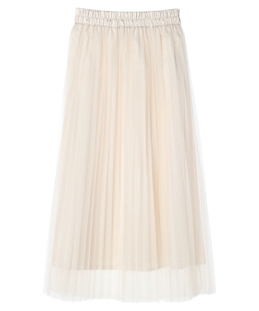 earth music&ecology チュールプリーツスカート 