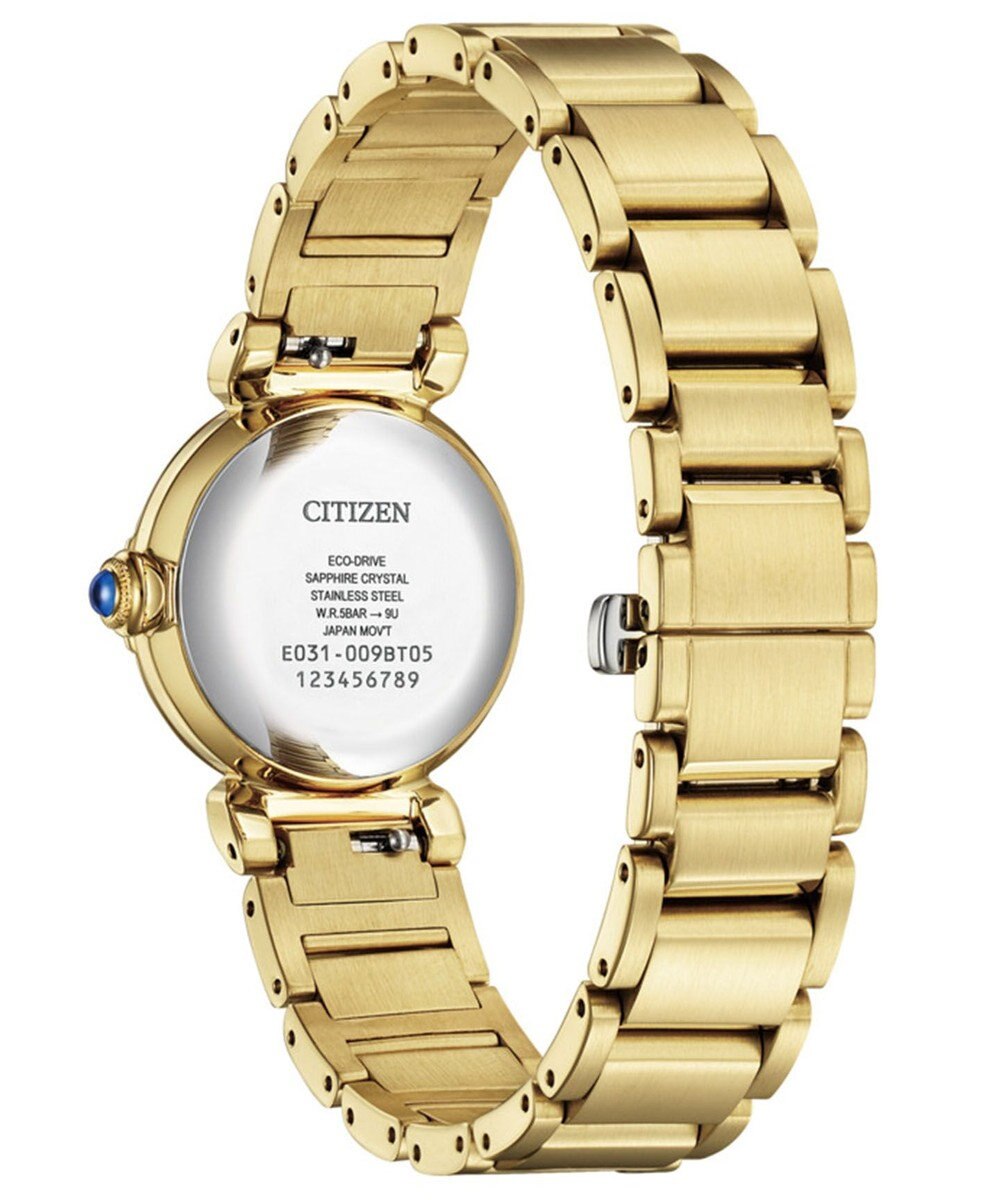 CITIZEN 【生命力あふれる美しい水（AQUA）を表現した限定モデル】電池交換不要 光発電エコ・ドライブ ROUND Collection EM1133-85L 