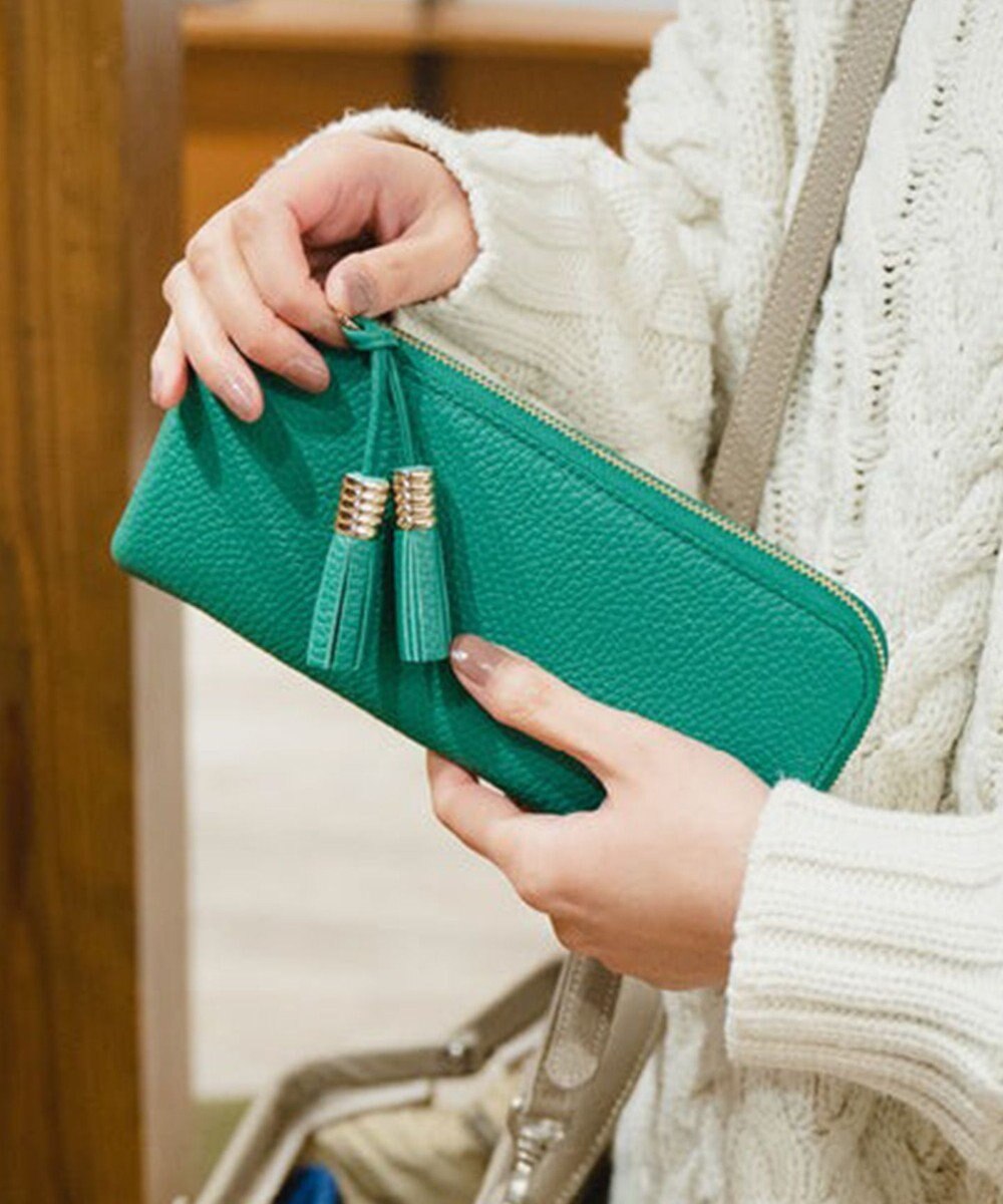 Atelier nuu 日本製 タッセルレザー loop ロングウォレットS 