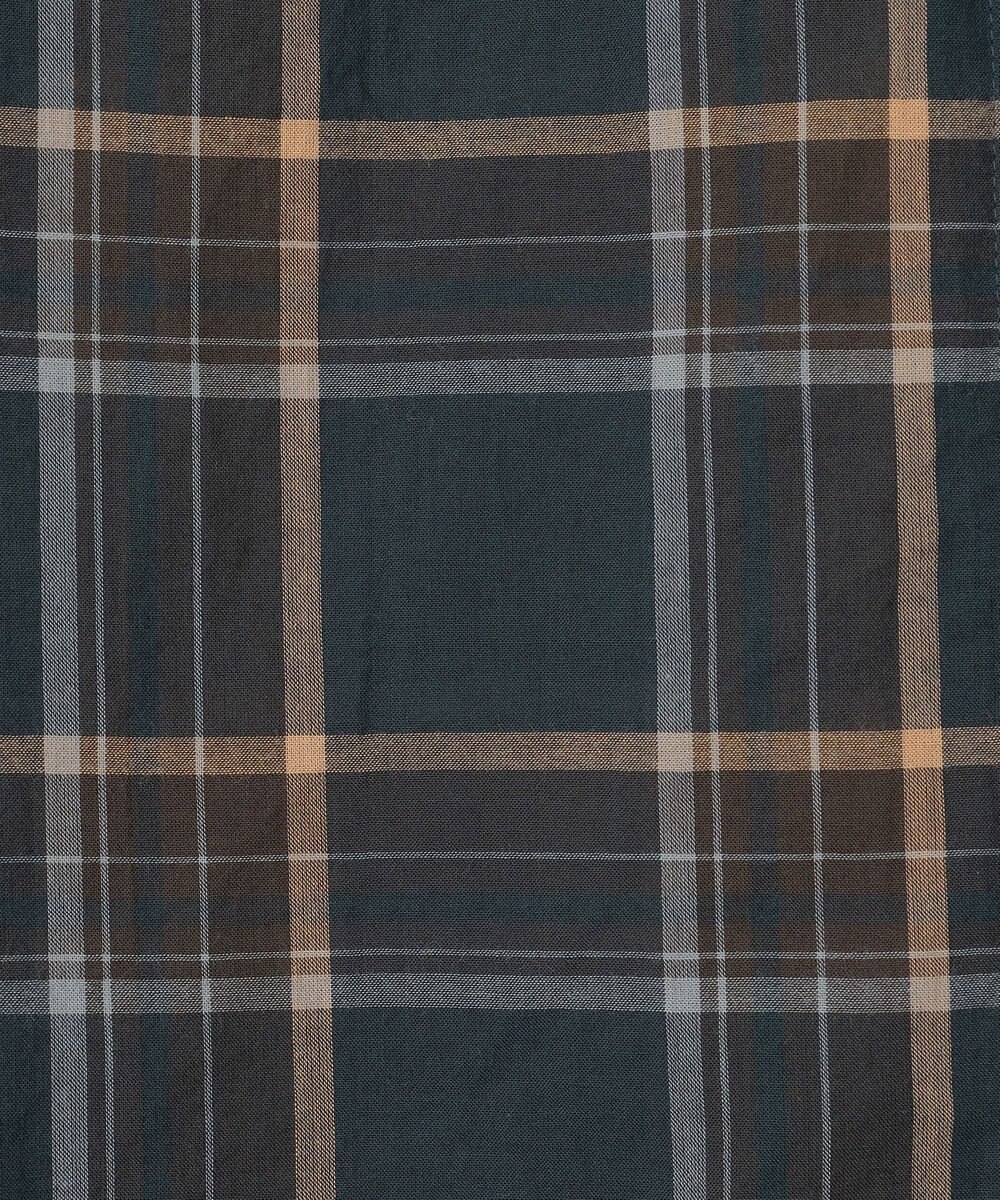 J.PRESS LADIES 【洗える】シアーマドラス バンドカラー ブラウス 