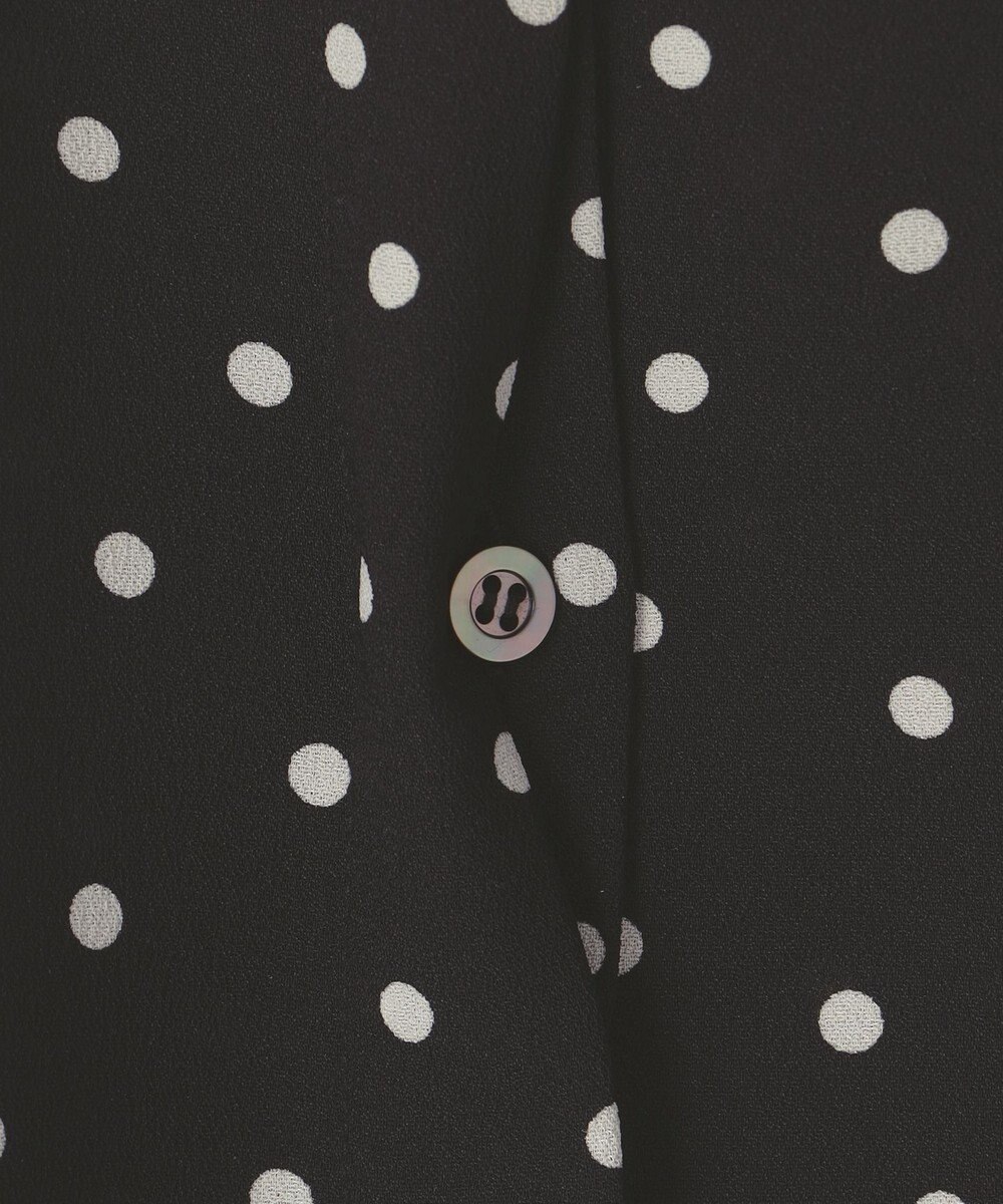 組曲 L ドットジョーゼットプリント ブラウス 