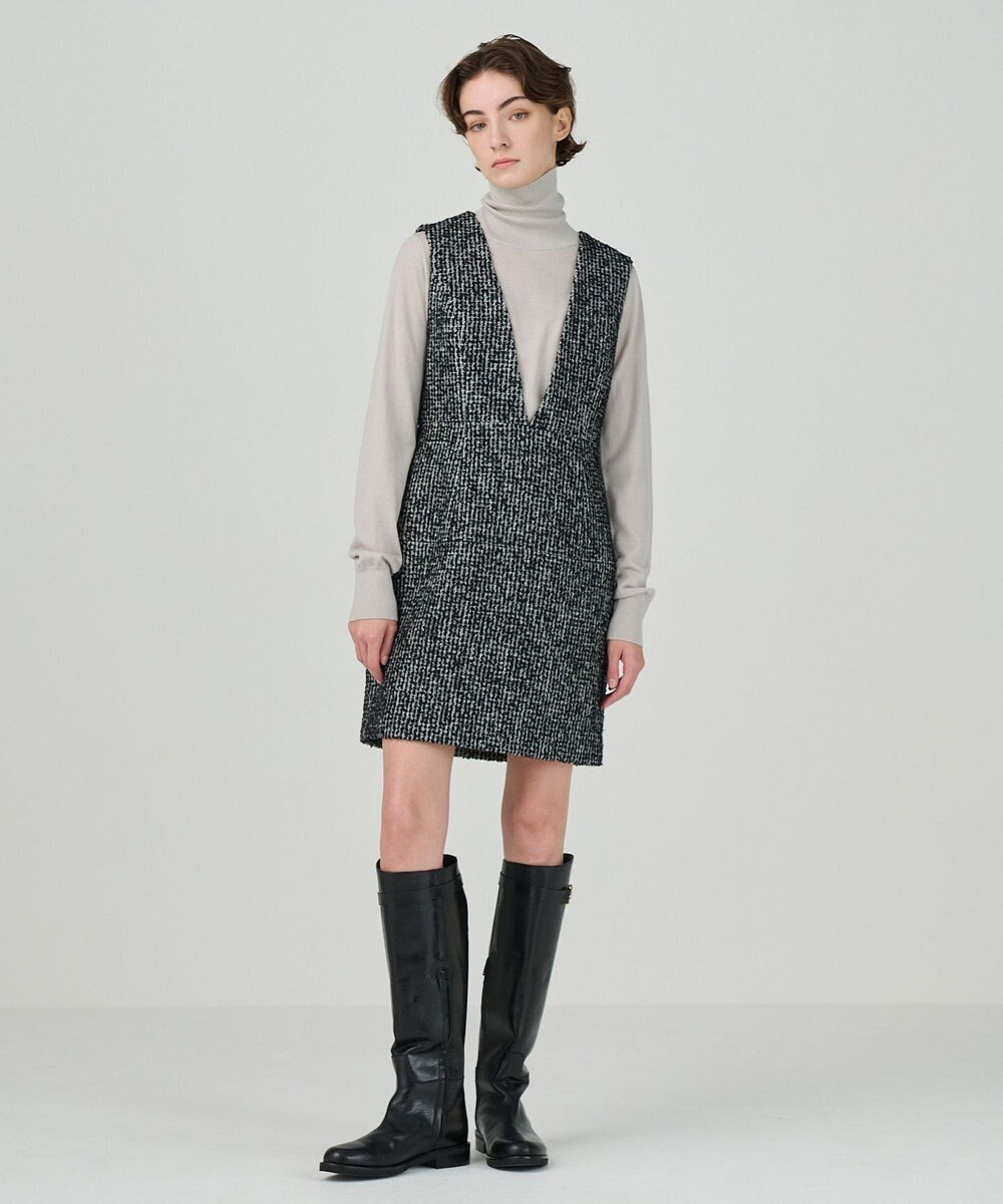 GRACE CONTINENTAL ラメループツイードジャンパースカート 