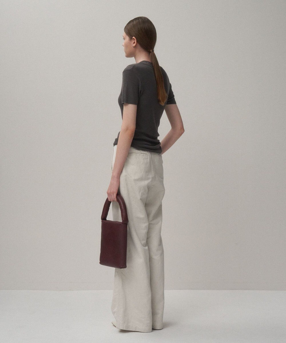 ATON SILK BLENDED CIRCULAR RIB | フィットレイヤードＴシャツ 