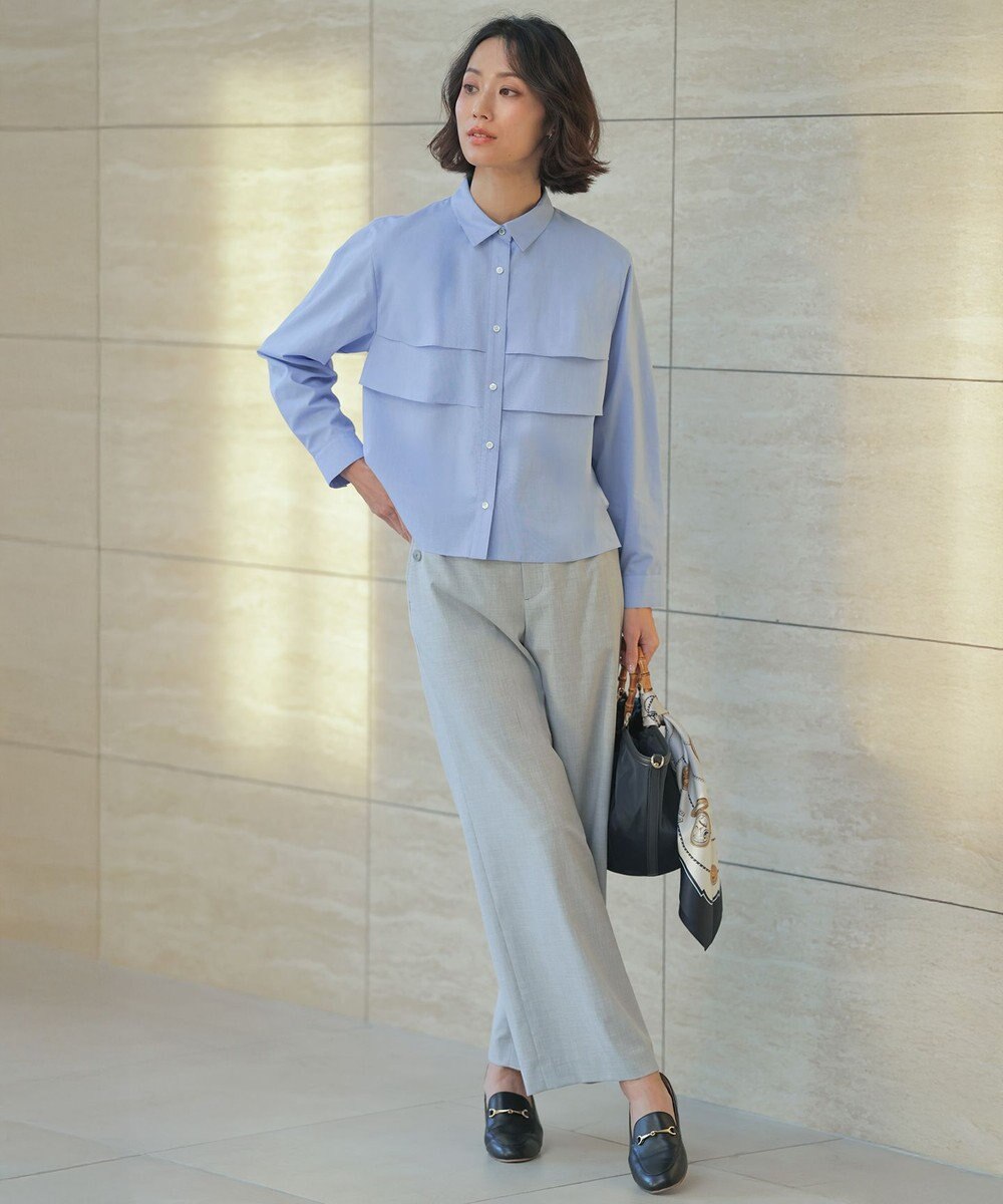 J.PRESS LADIES 【WEB限定カラーあり・一枚で着映え】COTTON TEX シャツ ブラウス 