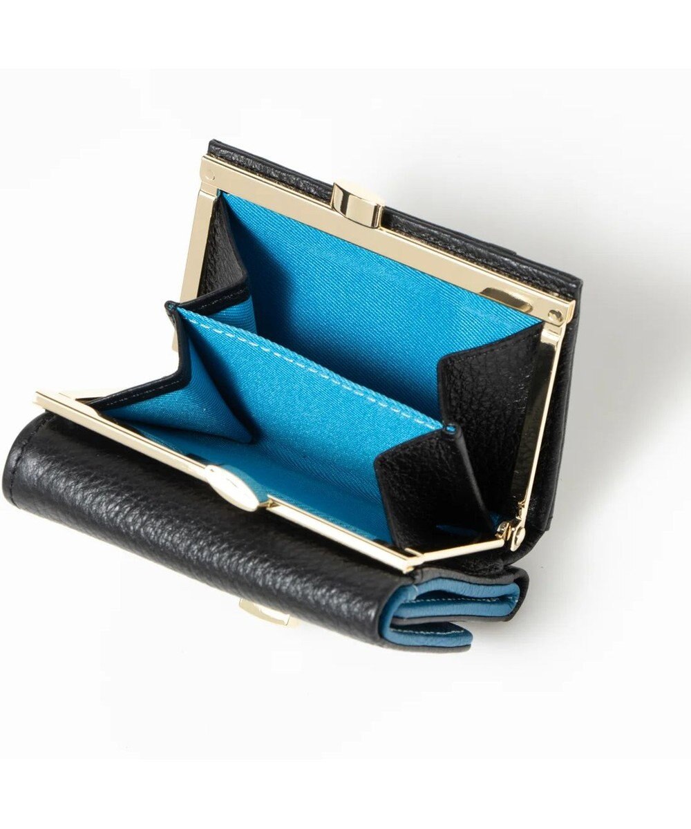 UNBILLION perche カラーコンビ3つ折り外ガマウォレット 