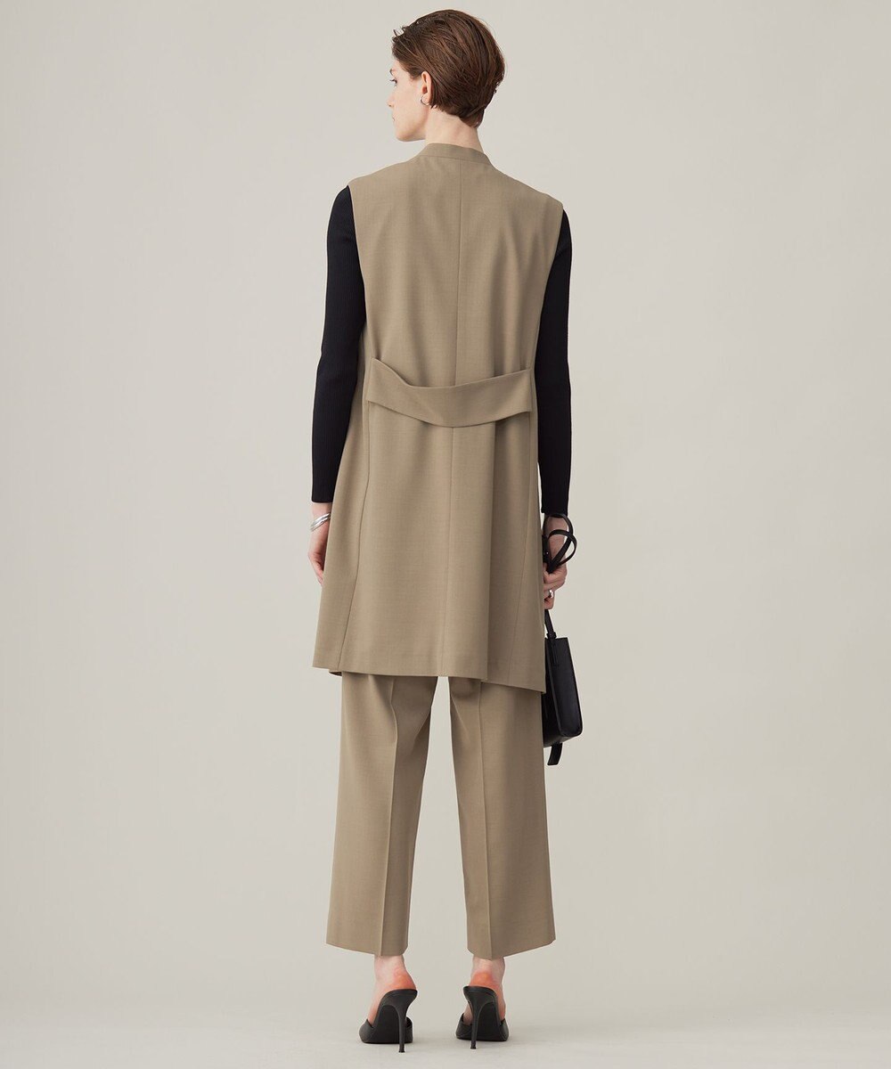 ICB 【洗える】ウール2WAYストレッチ ジレ 