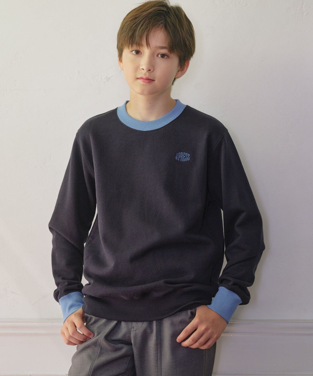 J.PRESS KIDS 【140-170cm】Jバックロゴ エンブロイダリー トレーナー 