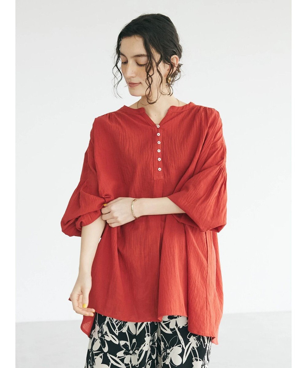 CRAFT STANDARD BOUTIQUE ジョーゼットスキッパーシャツ 