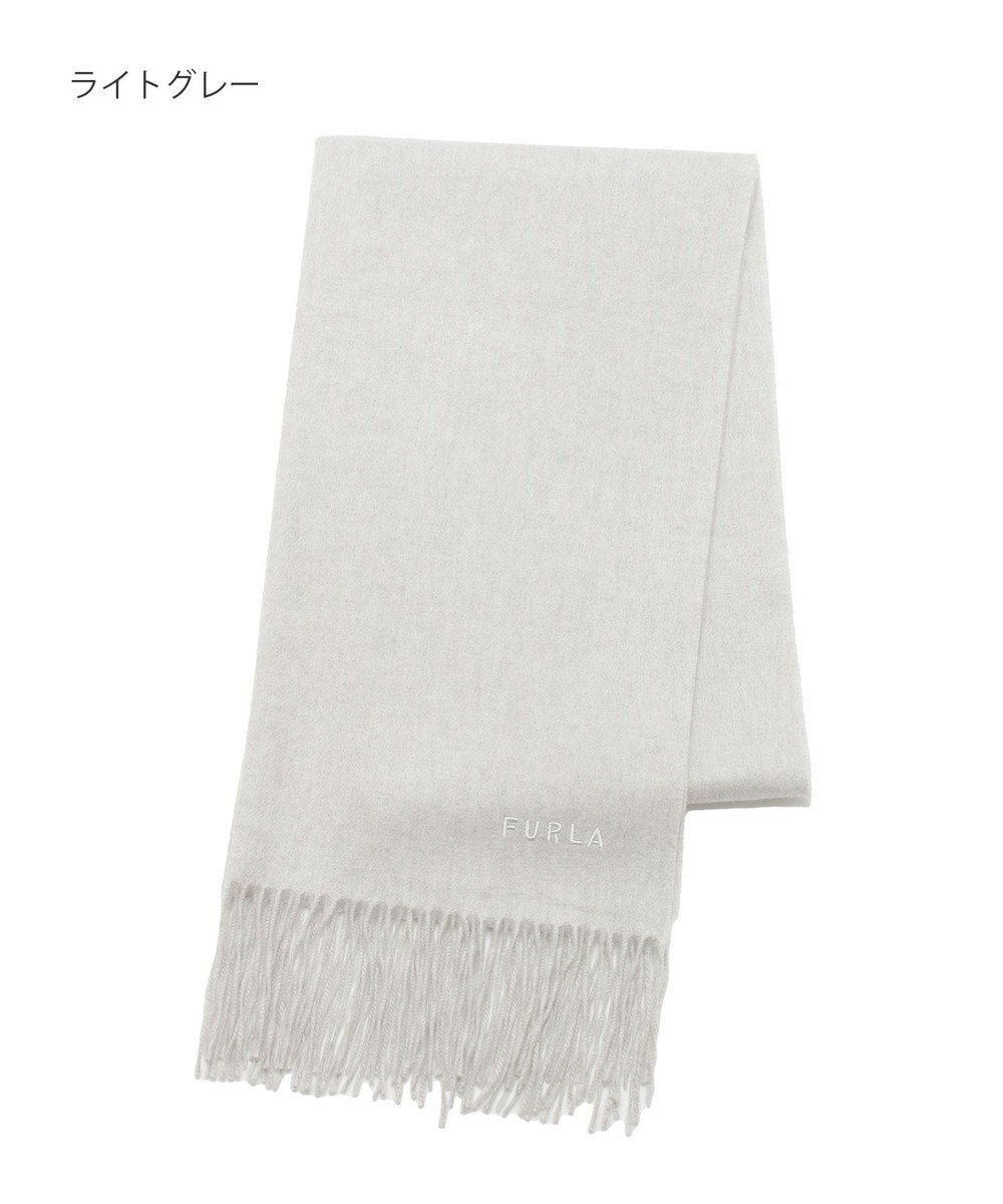 MOONBAT 【洗えるカシミヤ】FURLA カシミヤ100％ 無地ビッグマフラー／幅50cm 