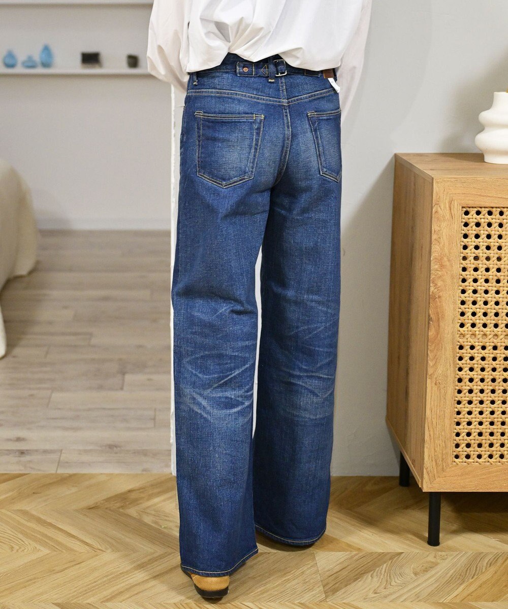 caqu modern baggy ワイドシルエットデニムパンツ USED WASH 