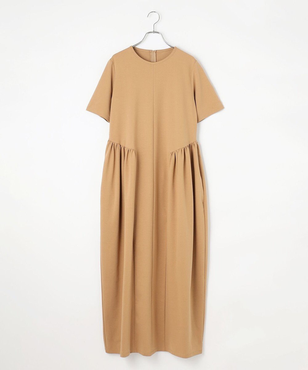 #Newans 【洗える】コクーンシルエットロングワンピース 
