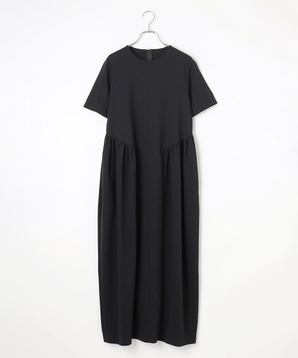 #Newans 【洗える】コクーンシルエットロングワンピース 
