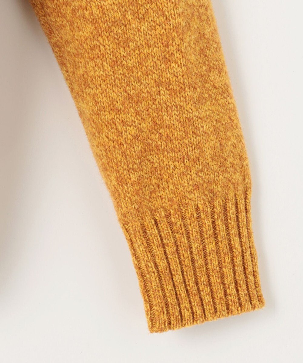 JOSEPH ABBOUD 【イタリア糸使用/軽く暖かい/多色展開】 ラムウールケーブル柄ハーフZIPプルオーバー 