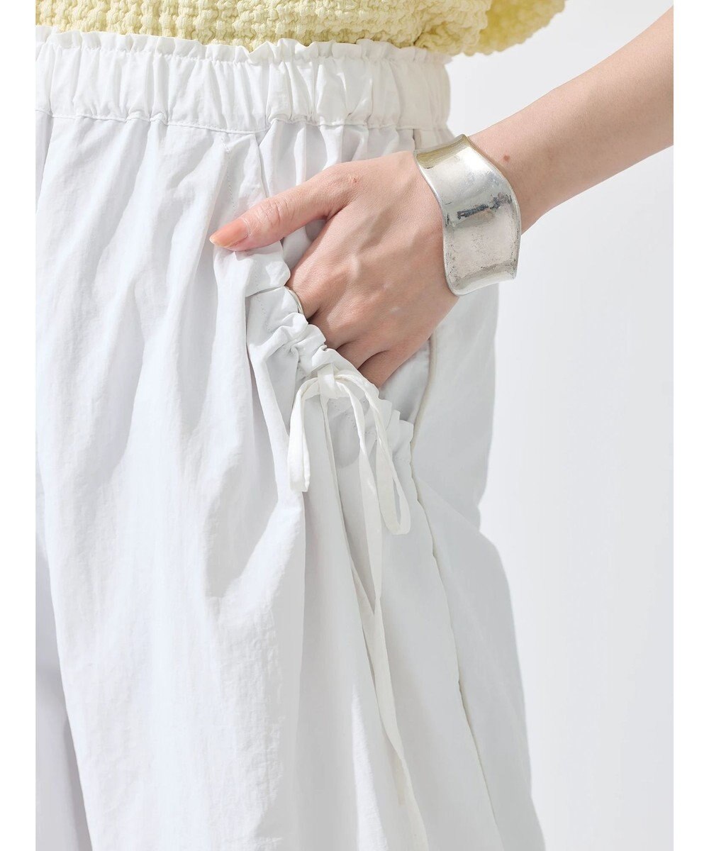 earth music&ecology サイドリボンラインパンツ（Ｏｆｆ　Ｗｈｉｔｅ） 