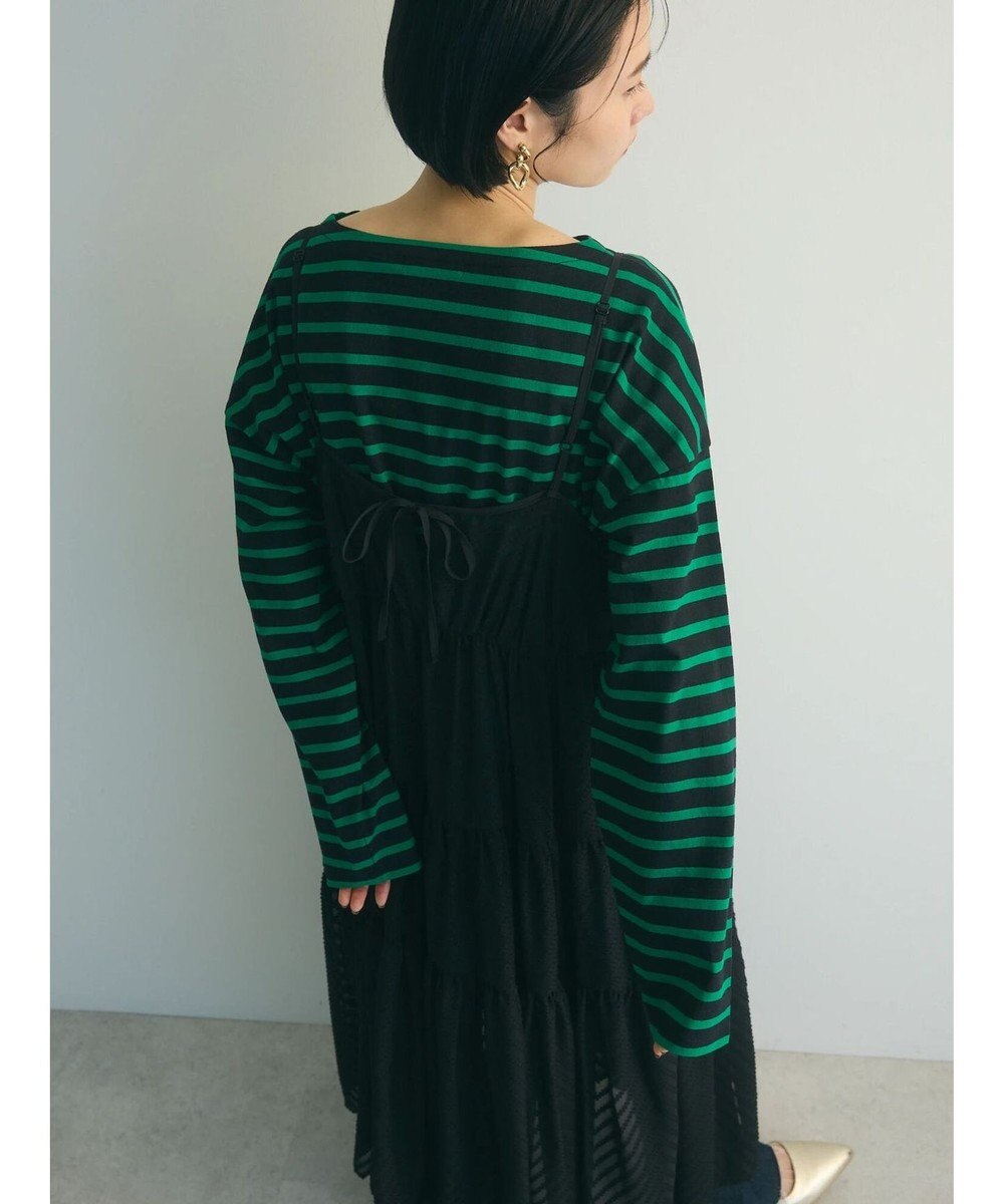 Green Parks armonia.ティアードシアーキャミワンピース 