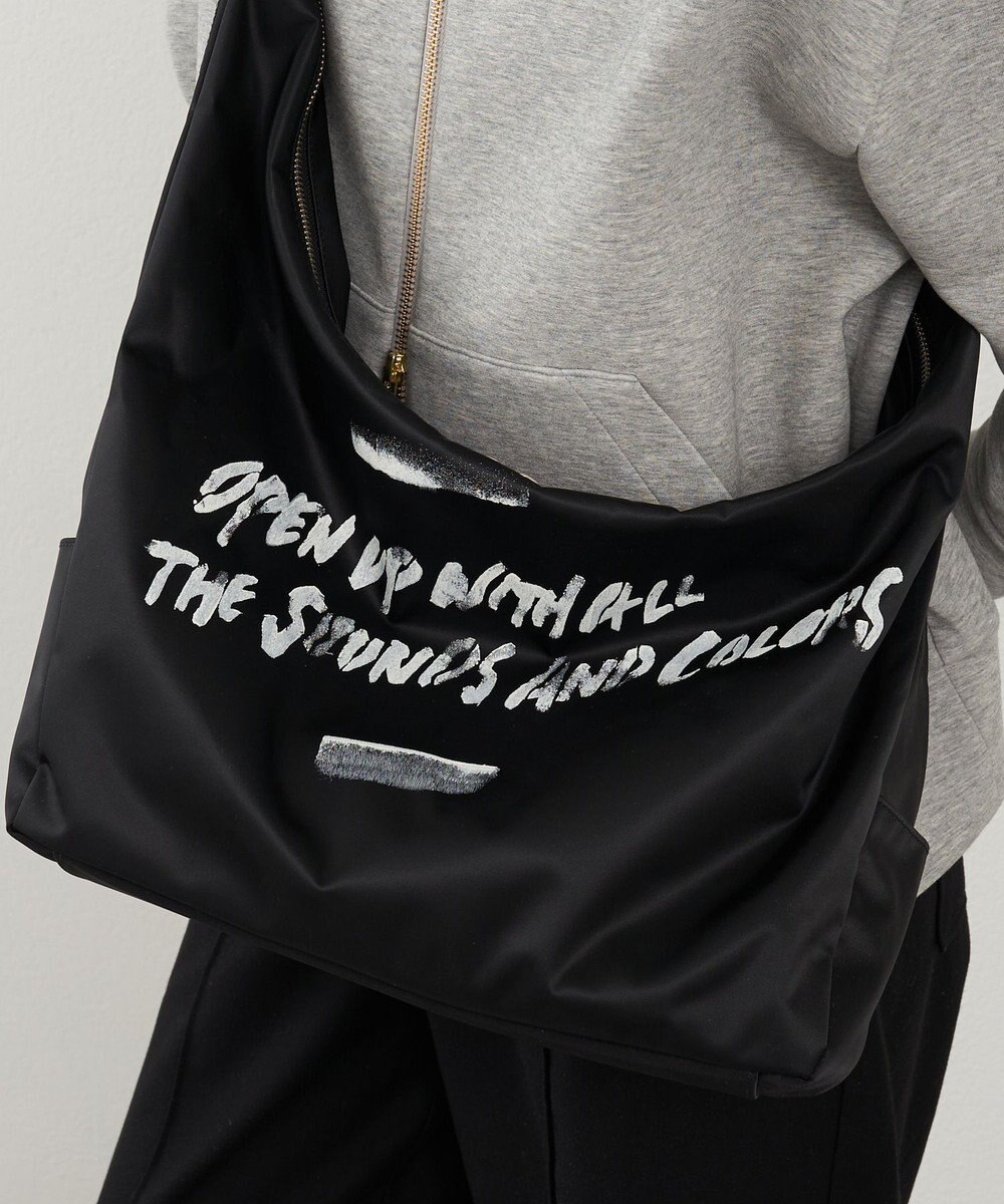 russet ステンシル風プリント ナイロン2WAYショルダーバッグ(SF-271) 