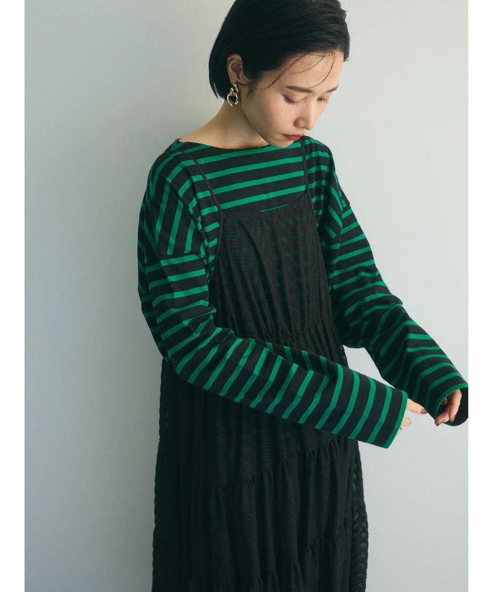 Green Parks armonia.ティアードシアーキャミワンピース 