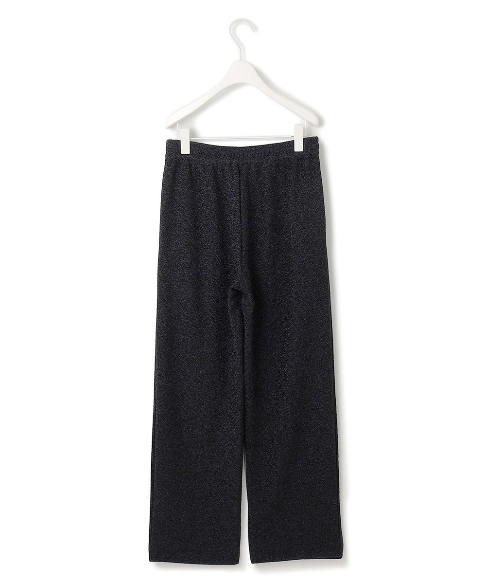 ICB L 【洗える】 シャイニーラメジャガード セミワイドパンツ 