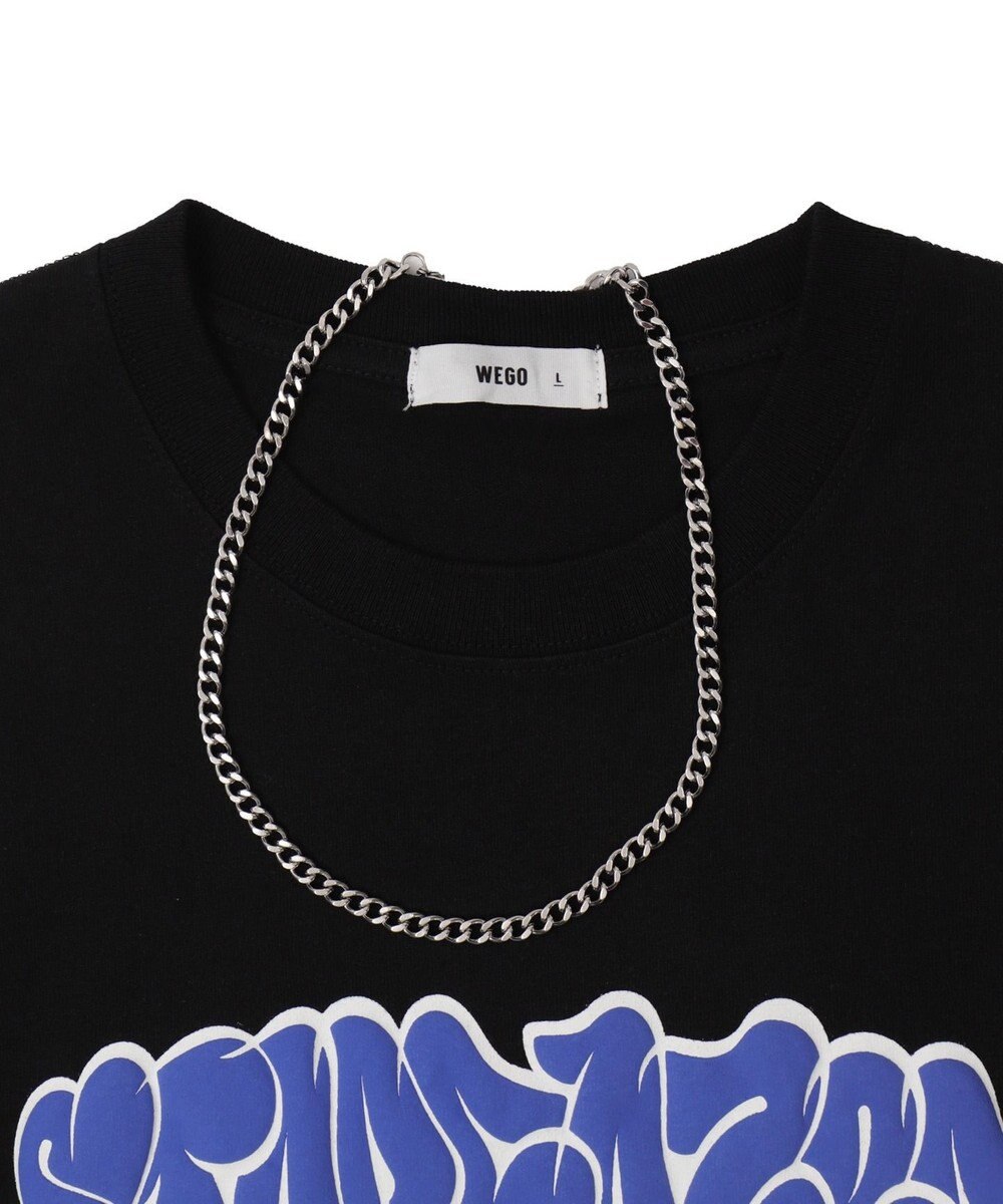 WEGO 【ユニセックス着用ITEM】アクセ付きグラフィックT（SS） 