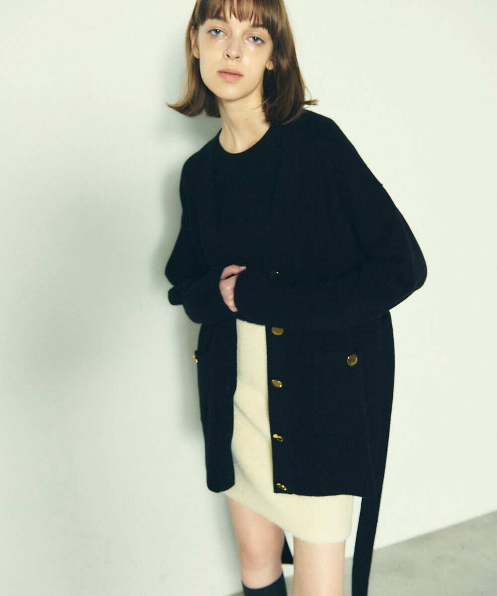 GRACE CONTINENTAL メリノウールニットカーディガン 