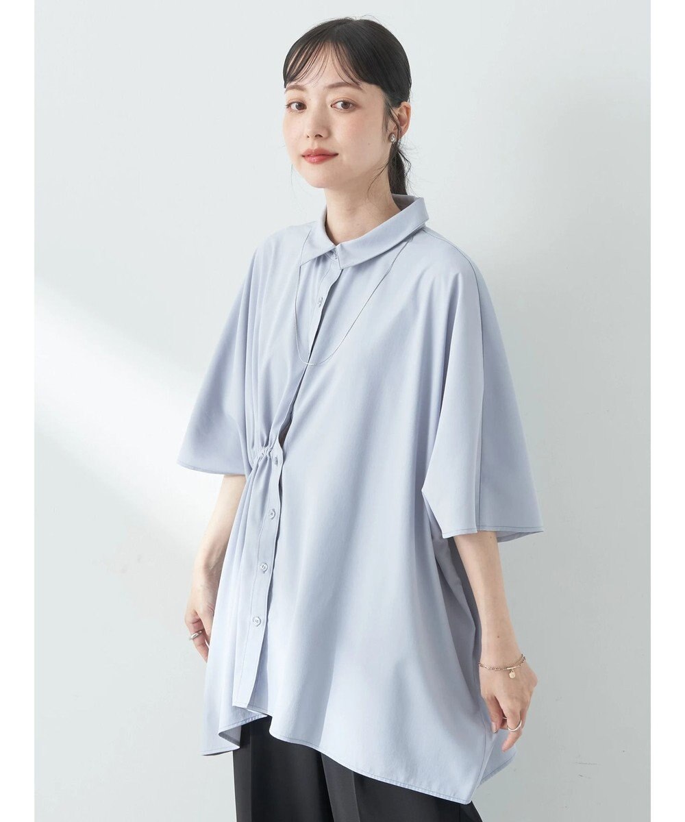 earth music&ecology アシメギャザーシャツ 