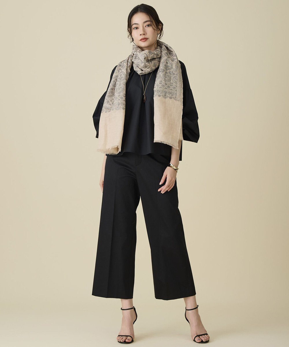 自由区 L ボリュームスリーブ ブラウス 