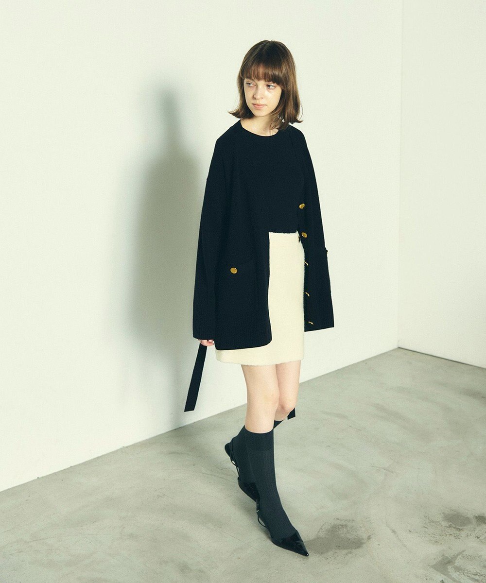 GRACE CONTINENTAL メリノウールニットカーディガン 