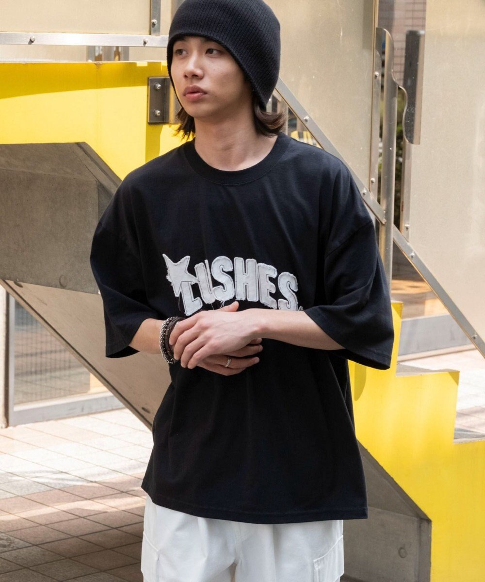 WEGO ダメージアップリケグラフィックT（SS） 