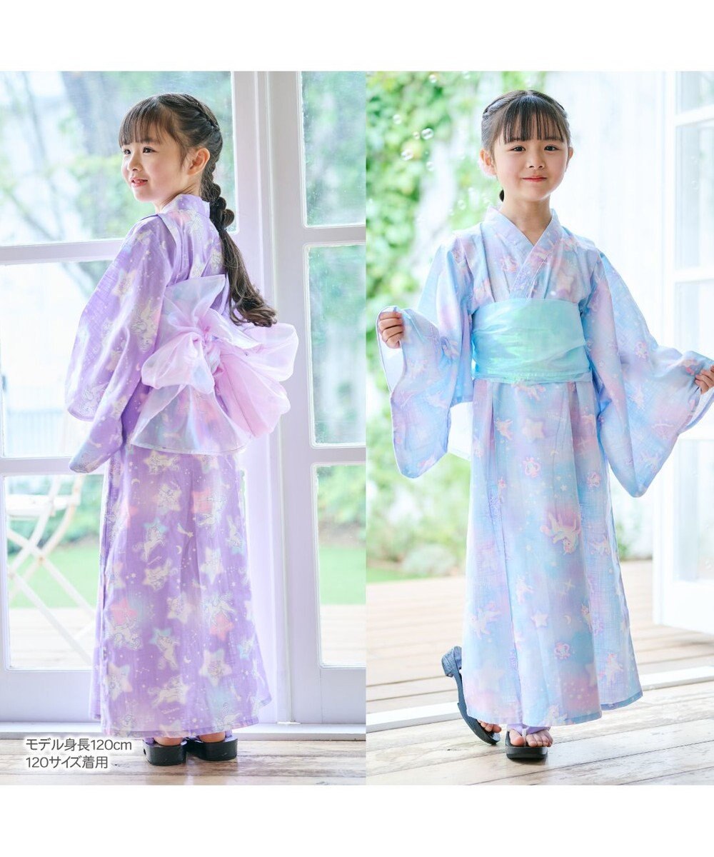 Mother garden マザーガーデン 2024 ワンピース 浴衣 《ユニコーン ミルキーウェイ柄》 100/110/120/130/140 