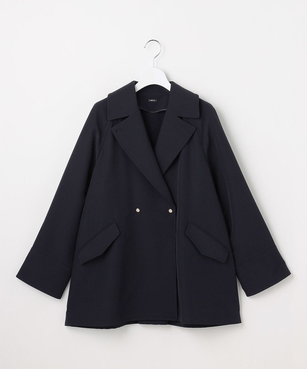 ANY SIS 【2WAY】エレカジストレッチミドルトレンチ コート 