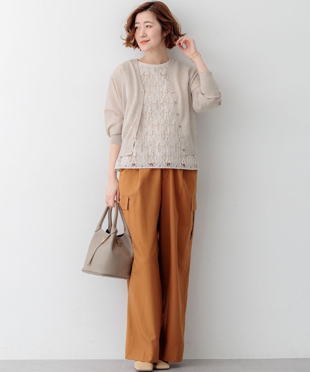 23区 【先行予約】コードエンブロイダリージャージー フレンチスリーブ カットソー 