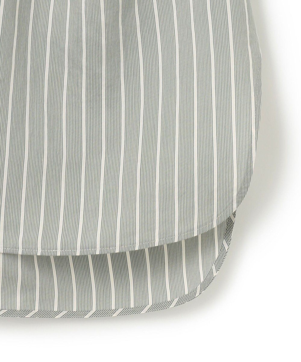 BEIGE， 【洗える】FREESIA / バルーンスリーブストライプブラウス 