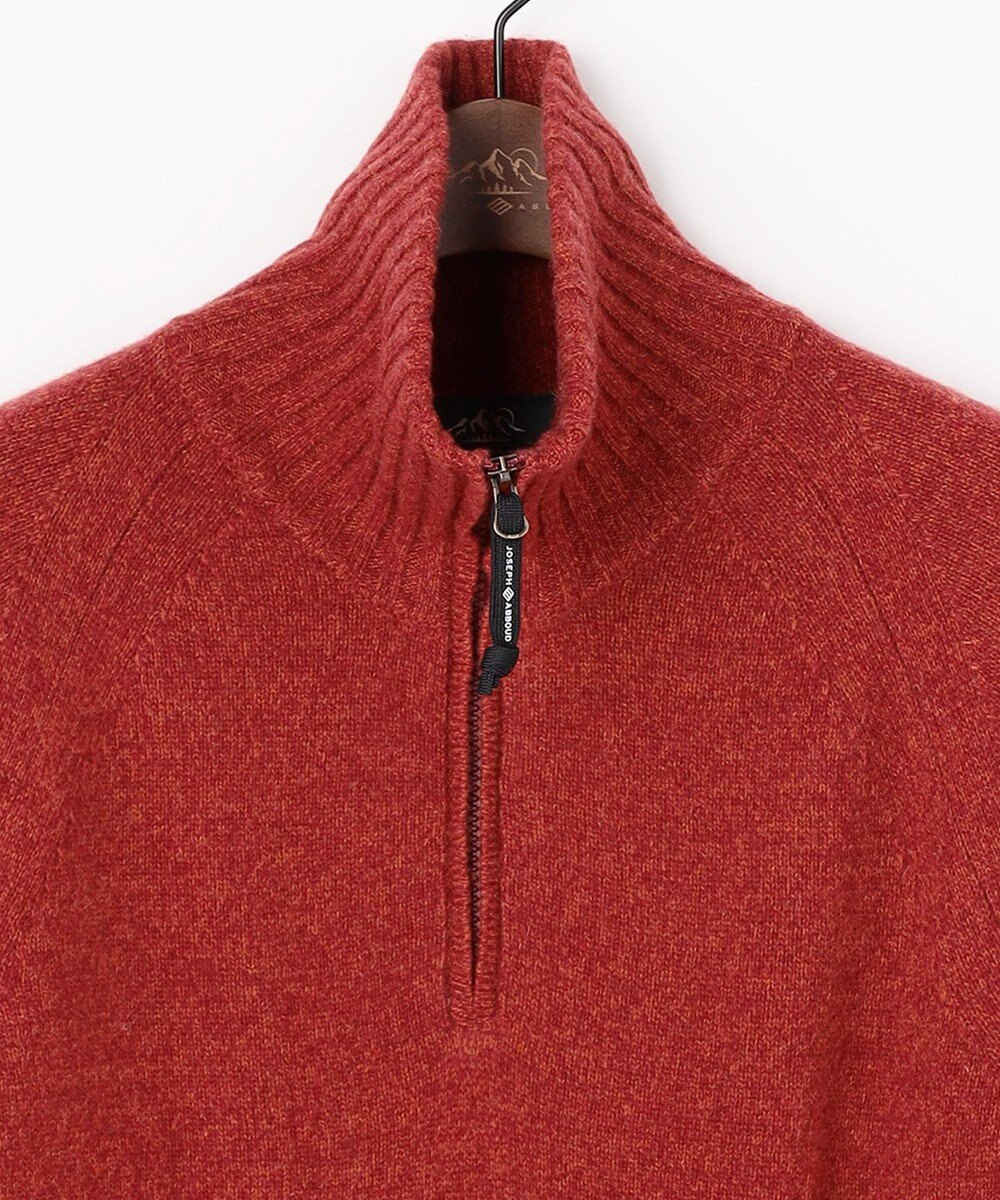 JOSEPH ABBOUD MOUNTAIN 【軽量/やわらか】ラムウール ハーフジップ ニット 