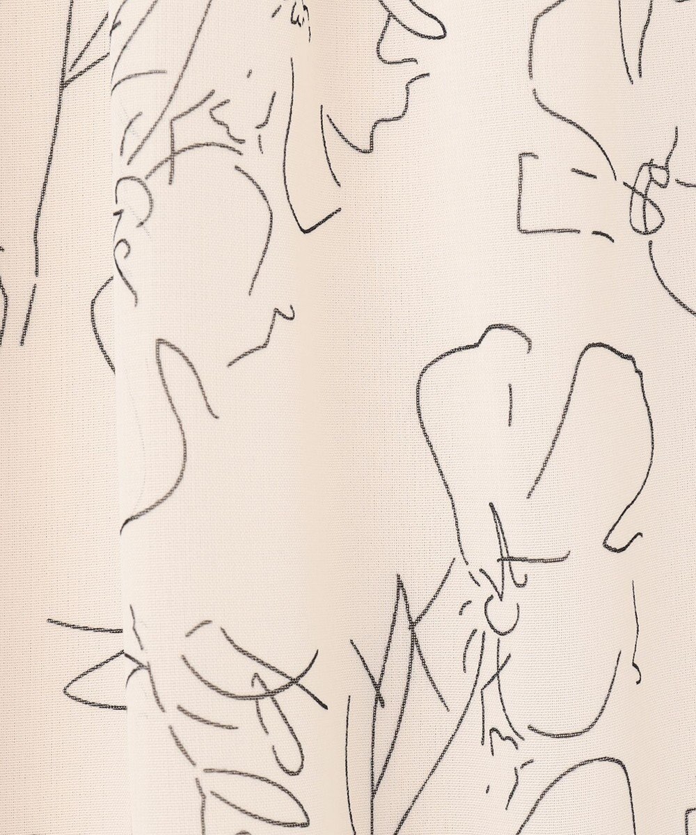 ANY SIS 【洗える】シフォンプリント ブラウス 