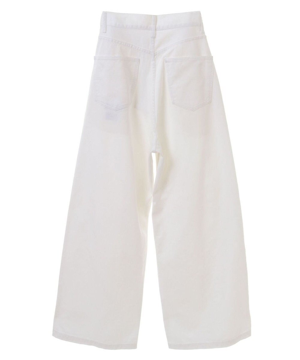 CRAFT STANDARD BOUTIQUE ホワイトデニムハイウエストワイドパンツ 