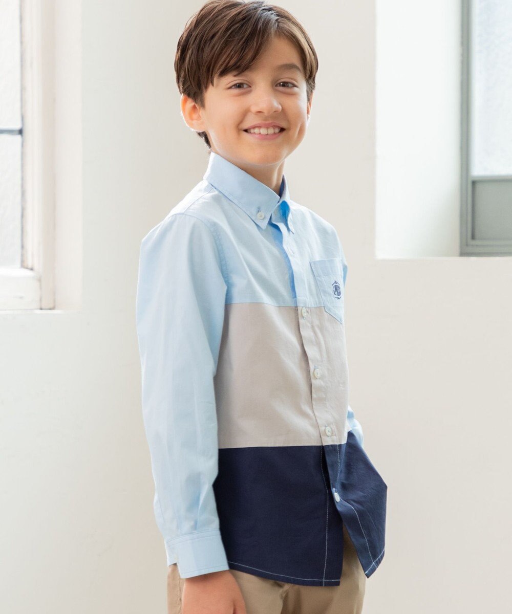J.PRESS KIDS 【110-130cm】カラーブロック シャツ 