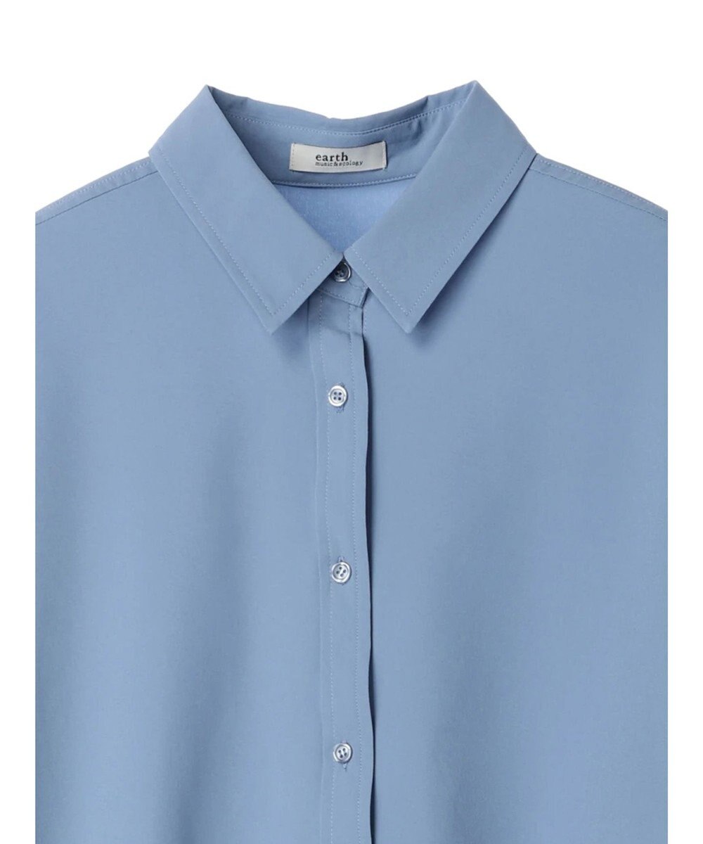 earth music&ecology ギャザースリーブシャツ 