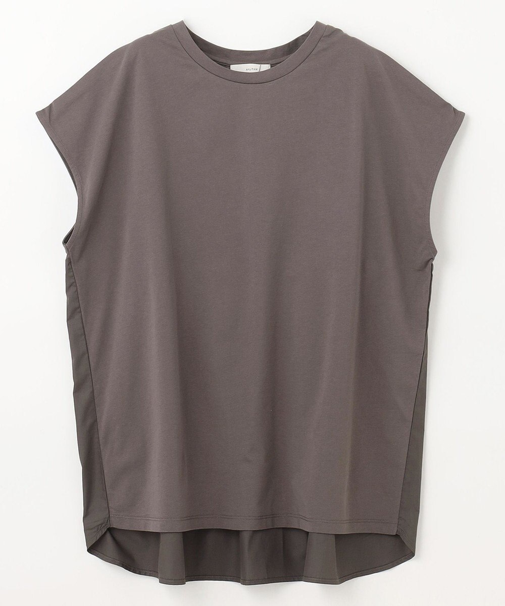 ANY L 【吸水速乾/シワになりにくい/アンチピリング】バックフレアフレンチスリーブカットソー 